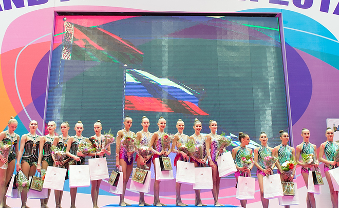 Россиянки победили в групповом многоборье на ЧМ по художественной гимнастике в Италии