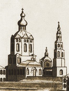 Первое из известных изображений храма. Камера-обскура. Юлиус фон Каниц. 1780 год