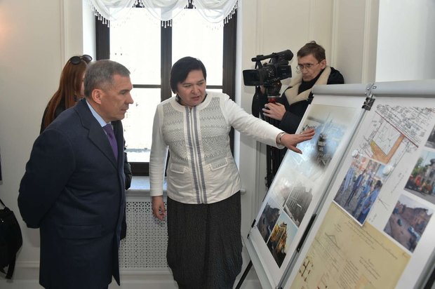 Выступление Фариды Забировой перед президентом Республики Татарстан Рустамом Миннихановым