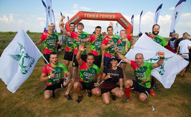 Героический забег по раскаленным Свияжским холмам: ТАИФ-НК принял участие в «Гонке героев — 2022»