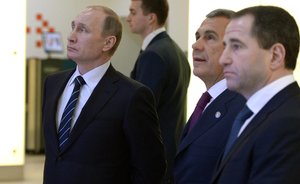 Путин в Казани: экскурсия по Иннополису, открытие штаб-квартиры арбитража и европейский татами