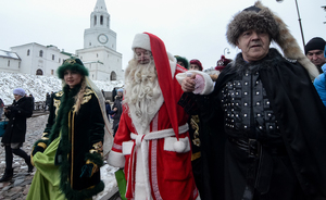 Лапландский Дед Мороз не выдержал казанского марша