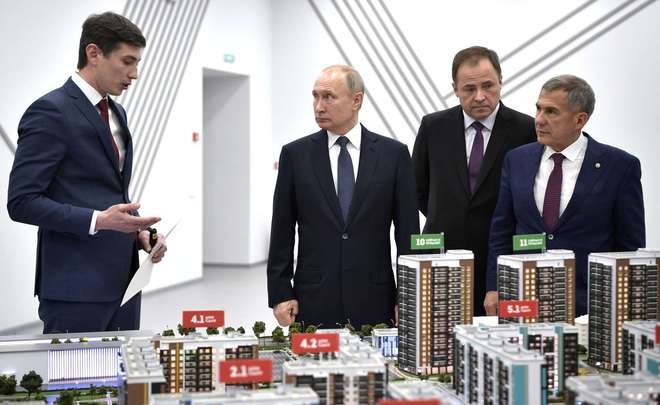 Путин в Казани: «Залог поступательного развития строительного сектора — это устойчивый спрос на жилье»