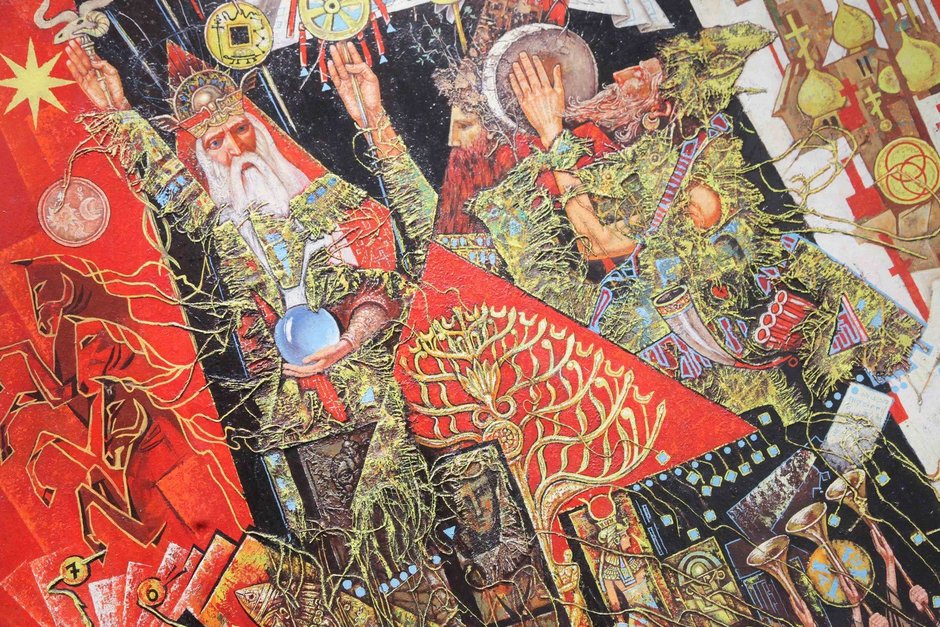 Картина выставки работ художника Виталия Скобеева «Четвертое измерение»