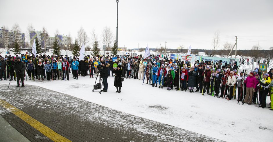 Зрители 40 открытой массовой гонки «Лыжня России»