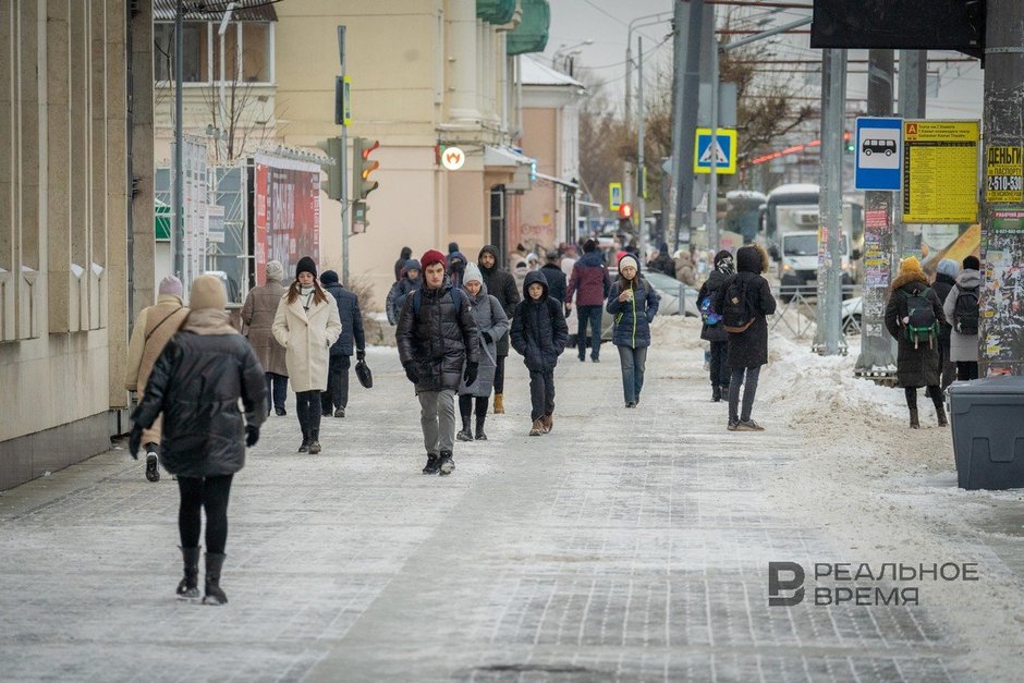 пешеходы зимой