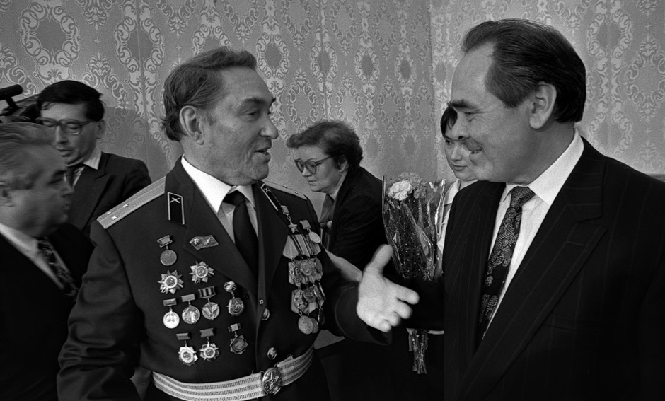С Борисом Кузнецовым, героем Советского союза