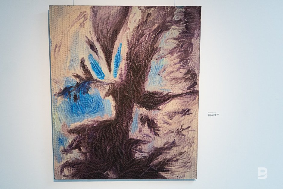 картины выставки турецкого художника Ахмета Йешиля «Звуки и следы»