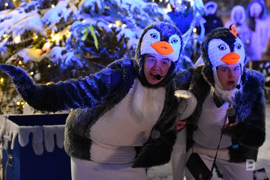 Аниматоры в костюме пингвинов