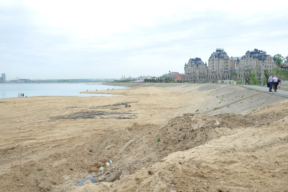 Строительство набережных Казанки, 9 мая 2012 г.