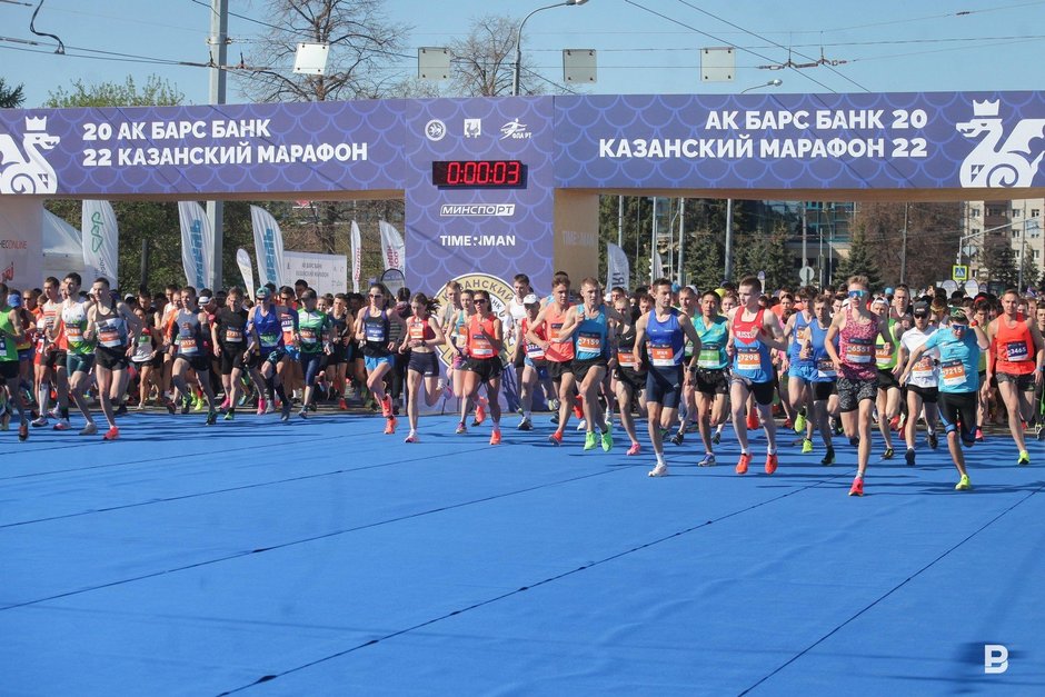 Участники Казанского марафона