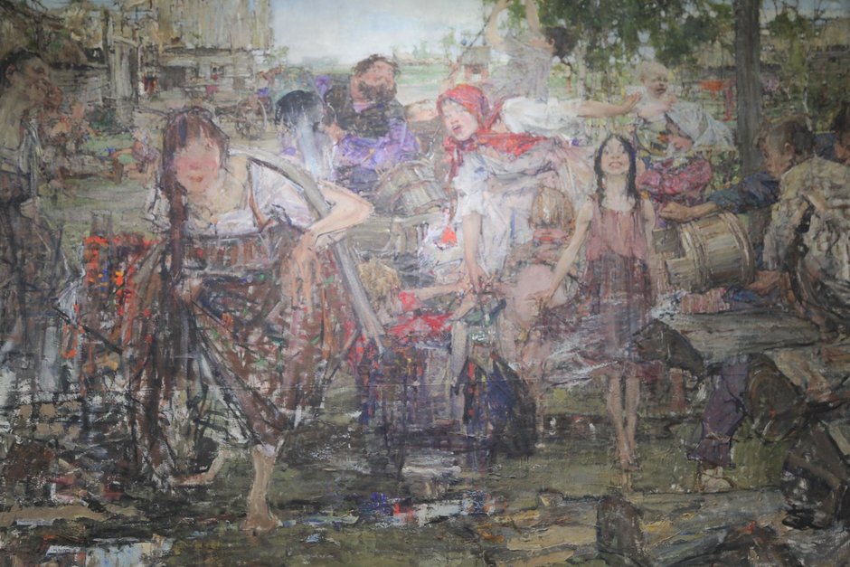 Картина выставки произведений художника Николая Фешина