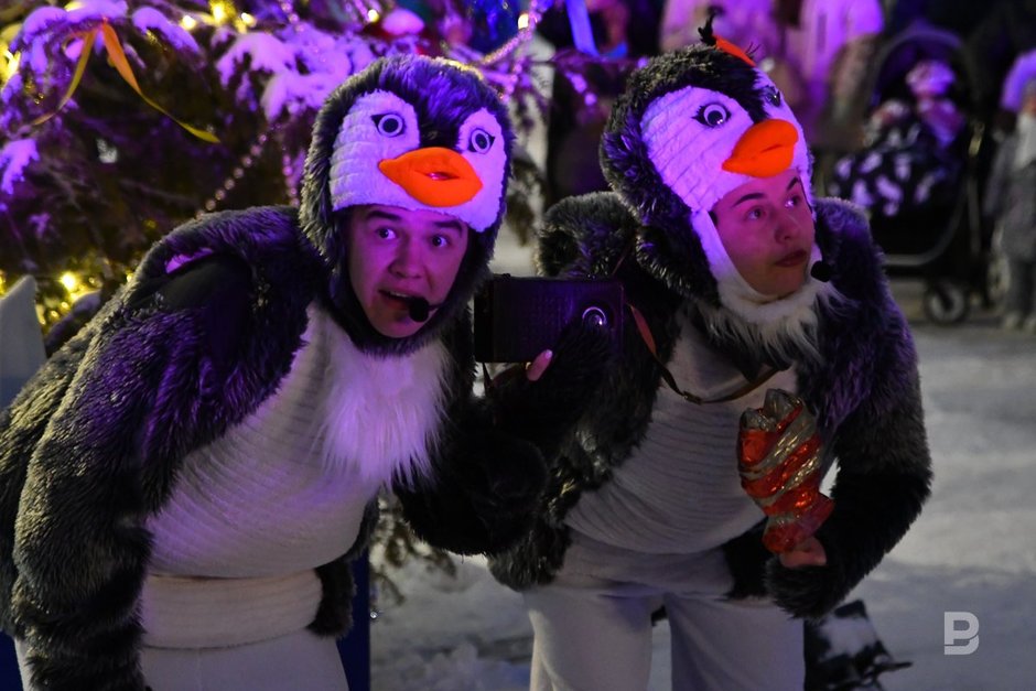 Аниматоры в костюме пингвинов