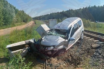 В Елабужском районе водитель автомобиля погиб, столкнувшись с поездом