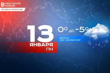 Сегодня в Татарстане ожидается снег и до -5 градусов