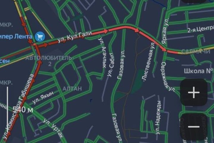 На центральной улице в Салмачах произошло ДТП