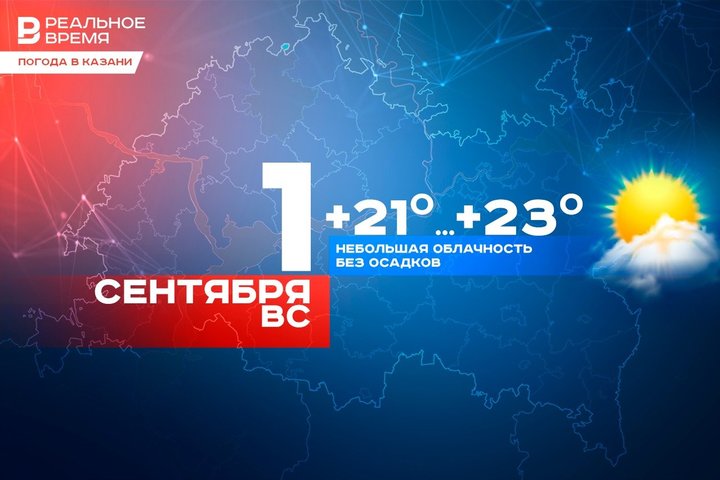 Сегодня в Казани до 23 градусов тепла, осадков не ожидается