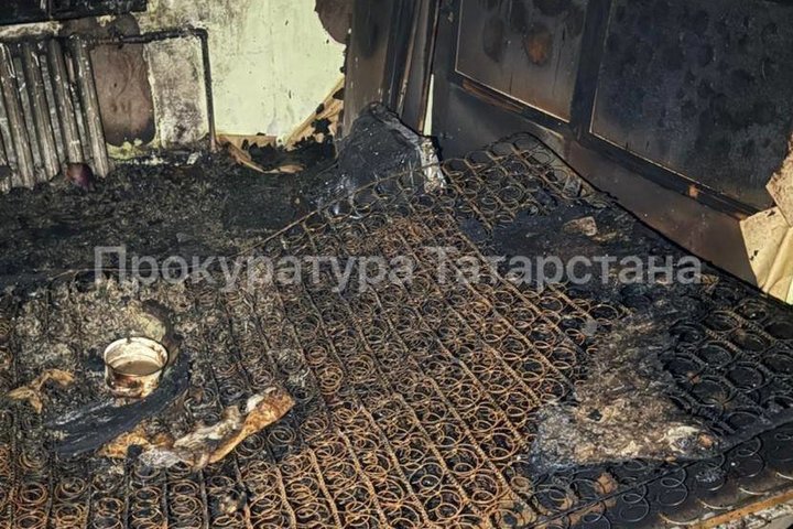 В Бугульме при пожаре погибли два человека
