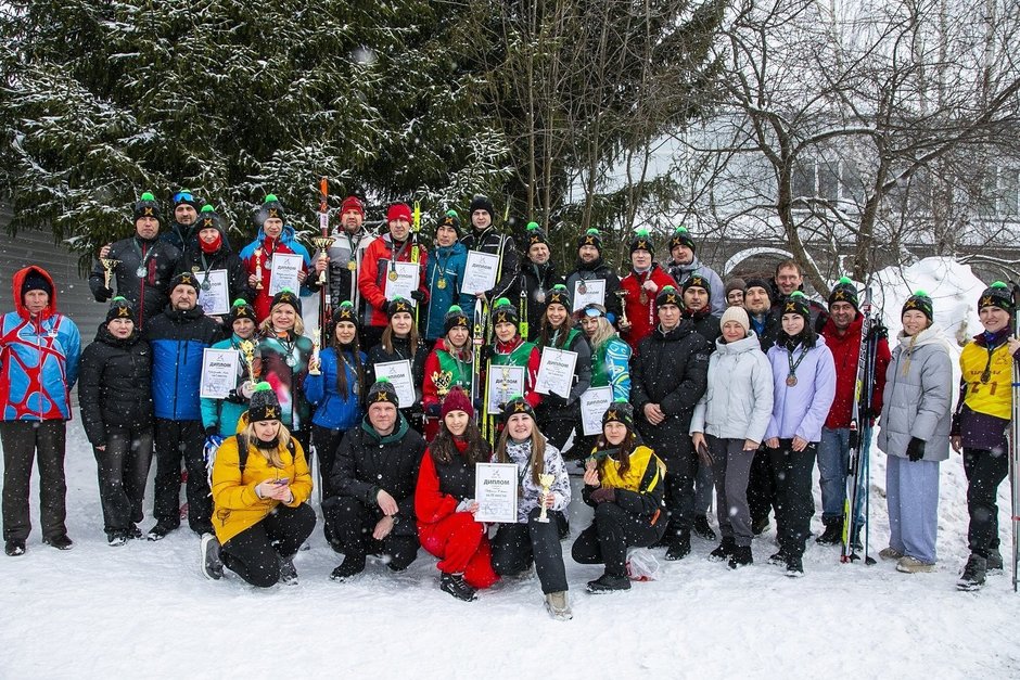 «ТАИФ-НК» выявил сильнейших на корпоративной лыжной эстафете