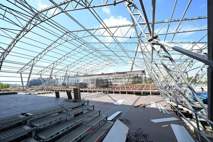 В Казани на 80% готова площадка New Wave Hall к фестивалю "Новая волна"