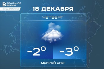 Сегодня в Татарстане ожидается мокрый снег и до -3 градусов