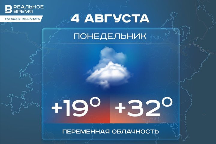 Сегодня в Татарстане ожидается до +34 градусов