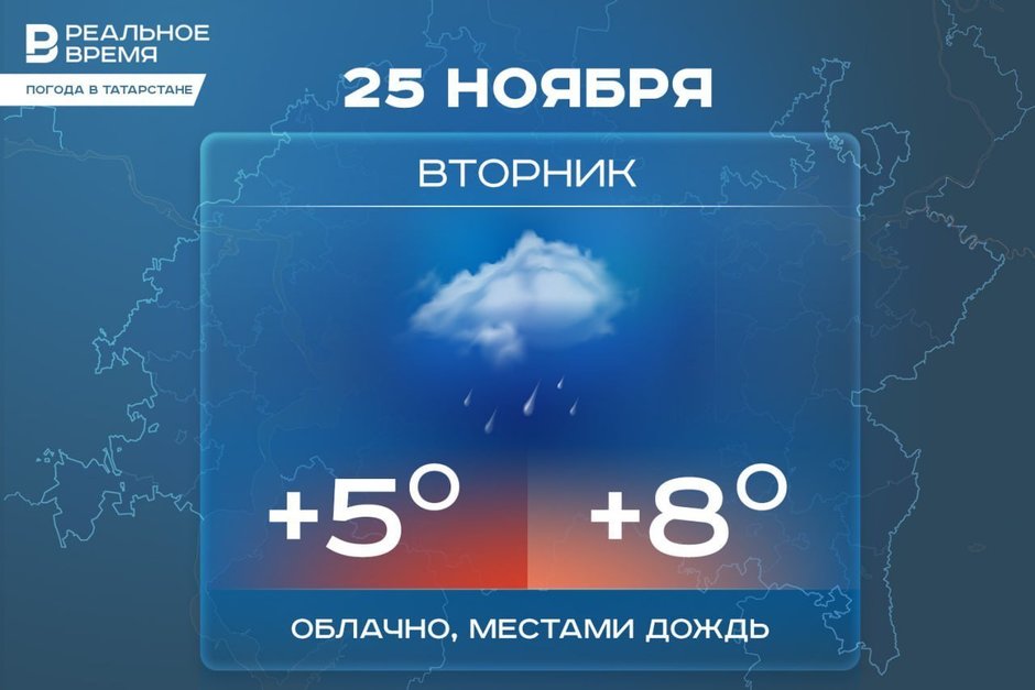 Сегодня в Татарстане ожидается до +8 градусов