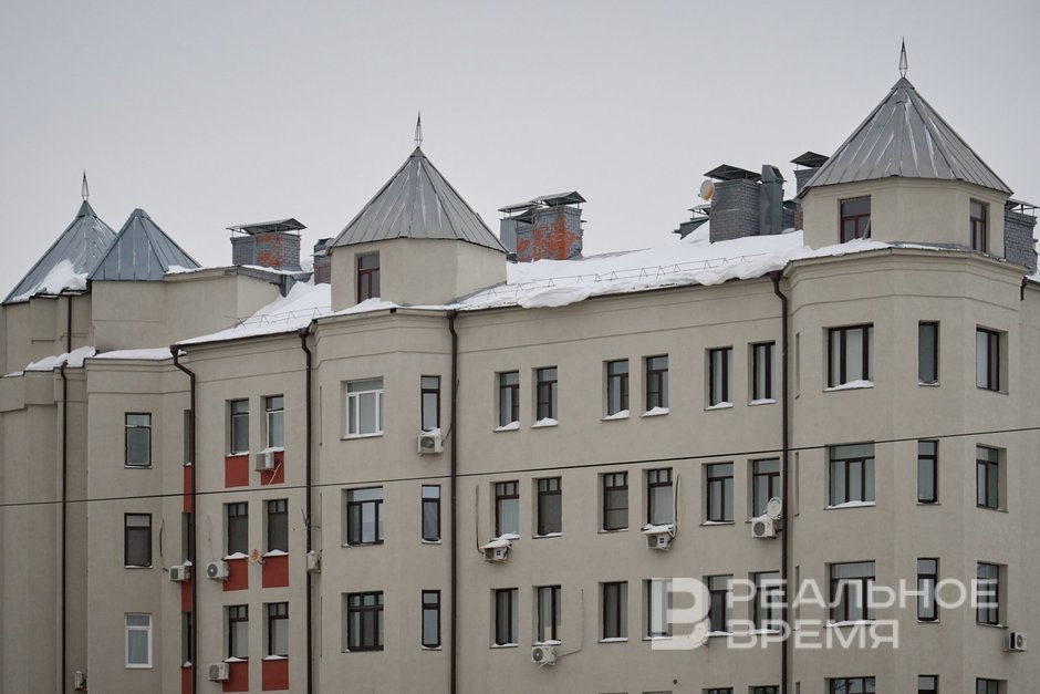 В Казани 49% от общего числа кровель в городе и 87% дворов очищены от снега