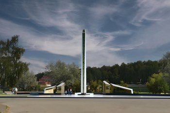 На установку стелы «Город трудовой доблести» в Зеленодольске направили 80 млн рублей — рендеры