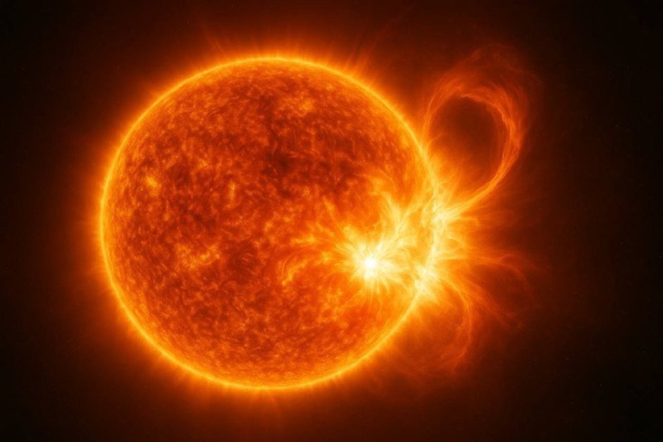 Мощнейшая солнечная вспышка класса X10 зафиксирована на обратной стороне Солнца