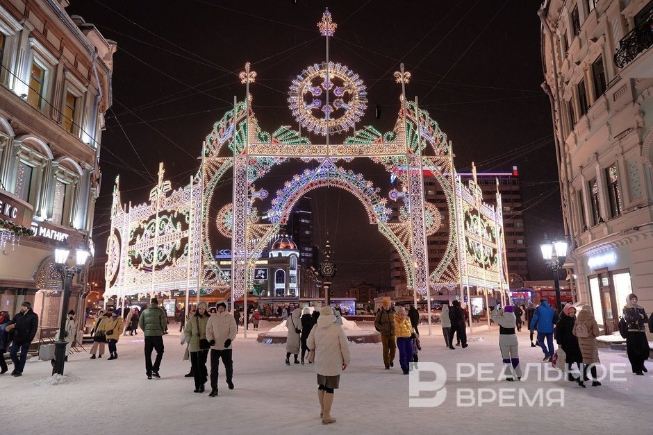 В новогодние выходные Казань посетили более 200 тыс. туристов