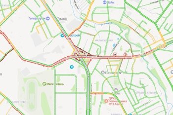 В Казани зафиксированы 8-балльные пробки вечером