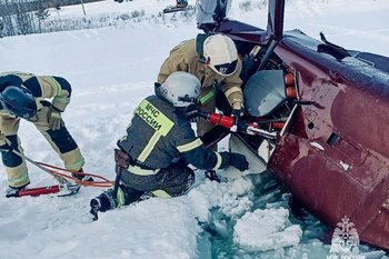 В Пермском крае при падении вертолета погибли два человека