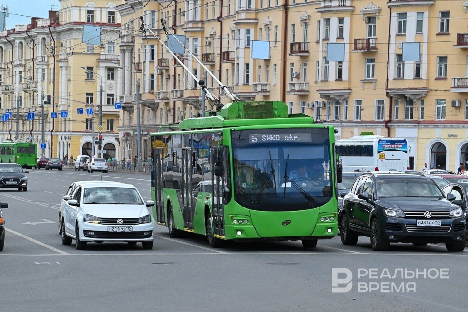 Сегодня в Казани на бескондукторную систему оплаты перешел троллейбус №5 —  Реальное время