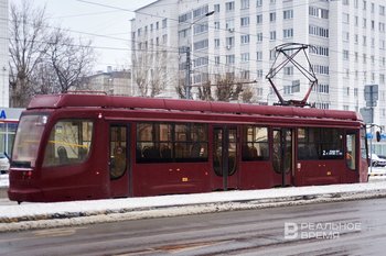 В Казани восстановлено движение двух трамваев, остановленное после поломки снегоуборщика