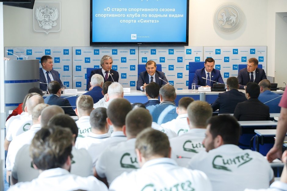 Сентябрь 2018г. Пресс-конференция СК «Синтез», приуроченная к старту нового сезона и выступлению команды в Суперкубке России