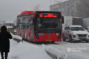 В Казани из-за снегопадов изменили маршрут трех автобусов