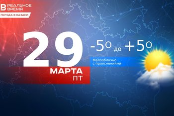 Сегодня в Казани потеплеет до 5 градусов