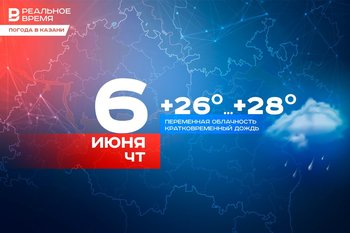 Сегодня в Казани до 28°С, локально пройдет дождь и гроза