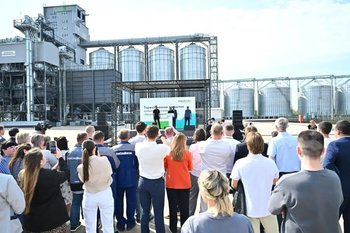 В Бугульминском районе при участии Рустама Минниханова открылся новый элеваторный комплекс