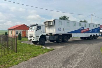 Мобильная поликлиника из Казани начала работу в селе Бакрчи Тетюшского района