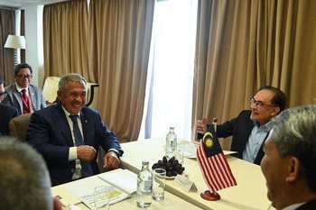 Раис Татарстана принял участие в рабочем ужине президента России и премьер-министра Малайзии