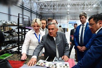 Раис Татарстана Рустам Минниханов посетил технопарк «Чирчик» в Ташкенте