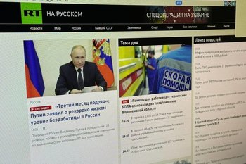 Telegram заблокировал канал RT на Украине