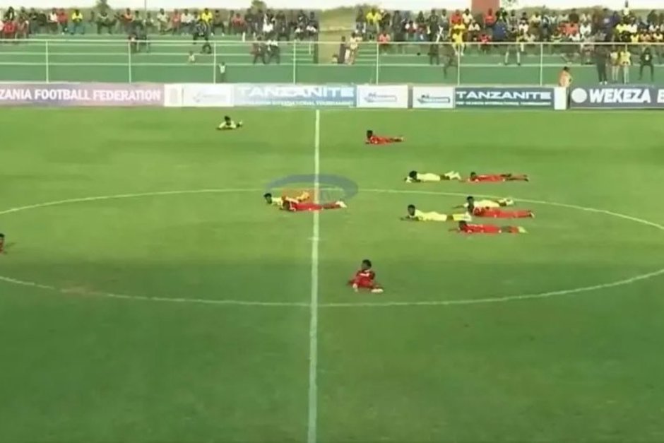 Футбольный матч в Африке остановили из-за нашествия пчел