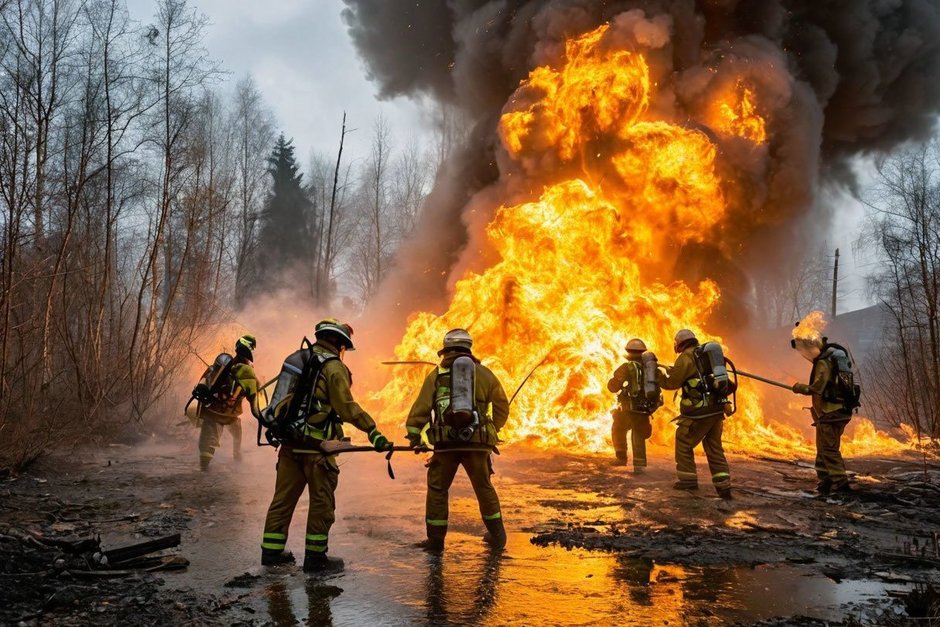 В России за сутки потушили пять лесных пожаров