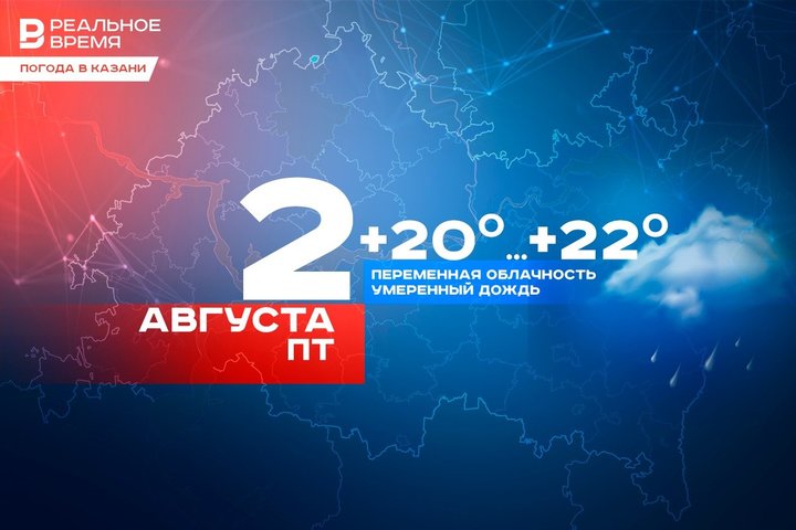 Сегодня в Казани до +22 градусов, в городе пройдет небольшой дождь