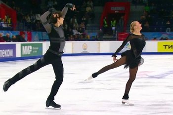 Леонтьева и Горелкин — первые после короткой программы в танцах на льду