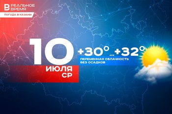 Сегодня в Казани потеплеет до +32 градусов