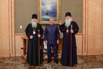 Рустам Минниханов встретился с митрополитом Корнилием